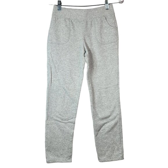 Athletic Works Sweatpants Gray Size 10 Large Pockets Tapered Leg Fleece Lined - Picture 1 of 7